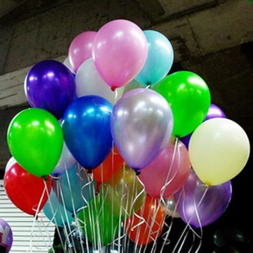 100pcs 10 inch Pearl Latex Colorful Thickening Wedding Party Birthday Balloon