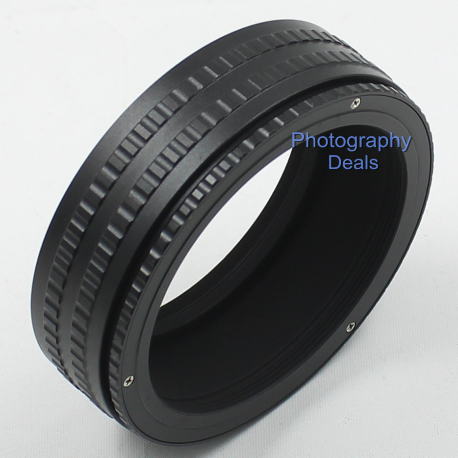 M65 to M65 25mm-55mm Adjustable Focusing Helicoid Adapter 25-55mm Macro Tube