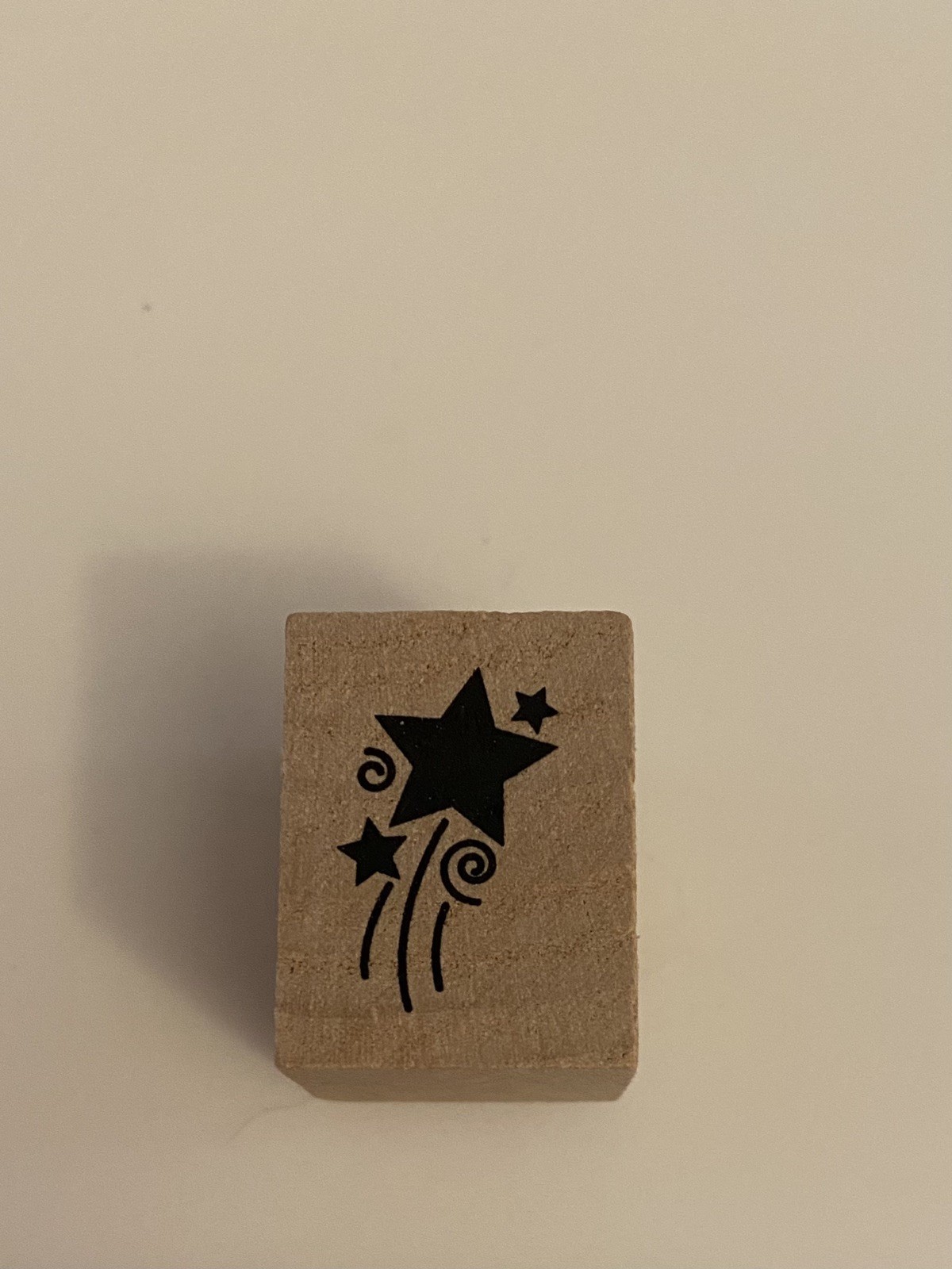 New Recollections Shooting Star Wood Mounted Rubber Stamp RS69