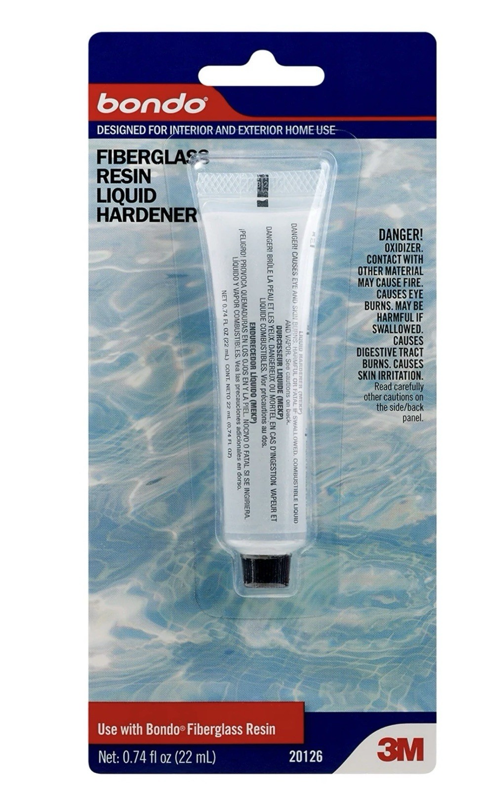 3M Bondo Tube of Hardener/ Catalyst for Fiberglass Resin - 2 Pack - Sealed Tubes
