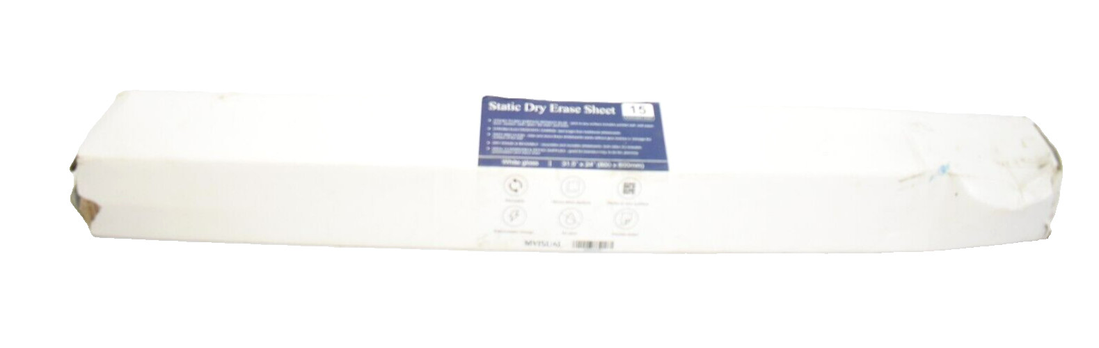 MVisual Static Dry Erase Sheet 15 Perforated Sheet White Gloss 31.5" x 24"