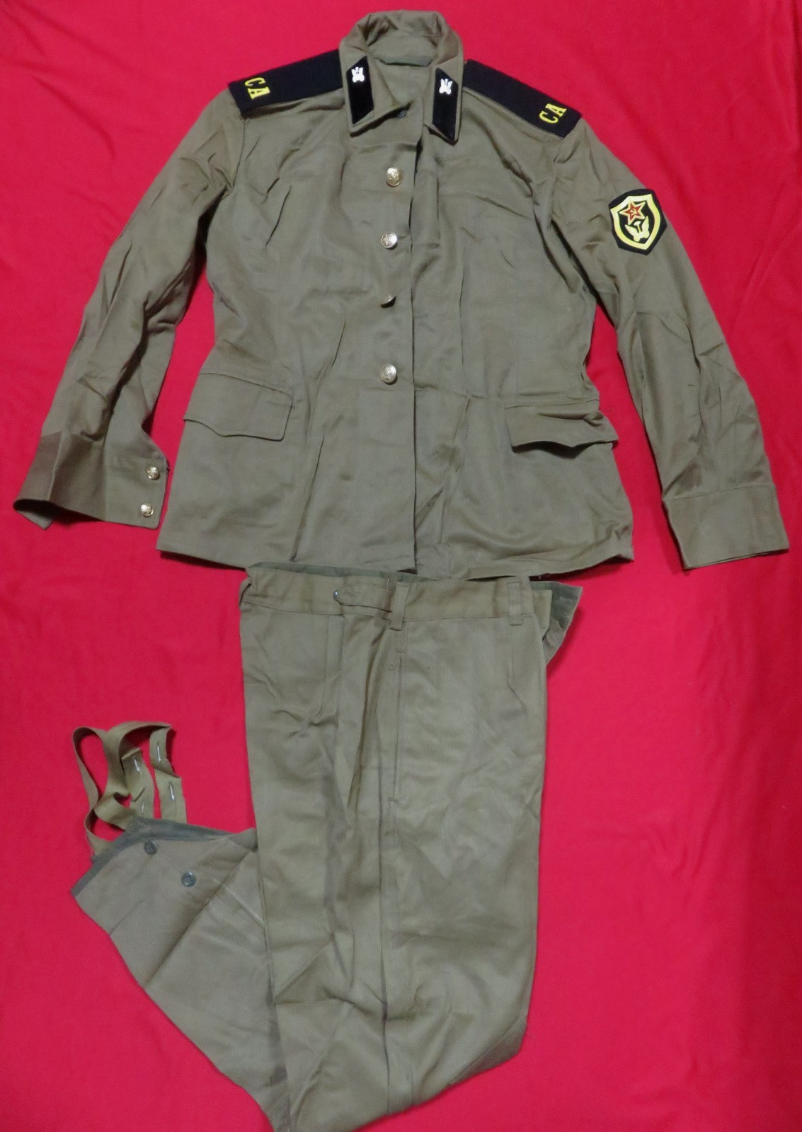 Soviet Russia Red Army military uniform of Chernobyl liquidator, NEW, size 48-М
