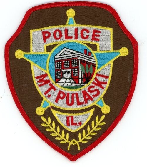 ILLINOIS IL MT PULASKI POLICE NICE SHOULDER PATCH SHERIFF