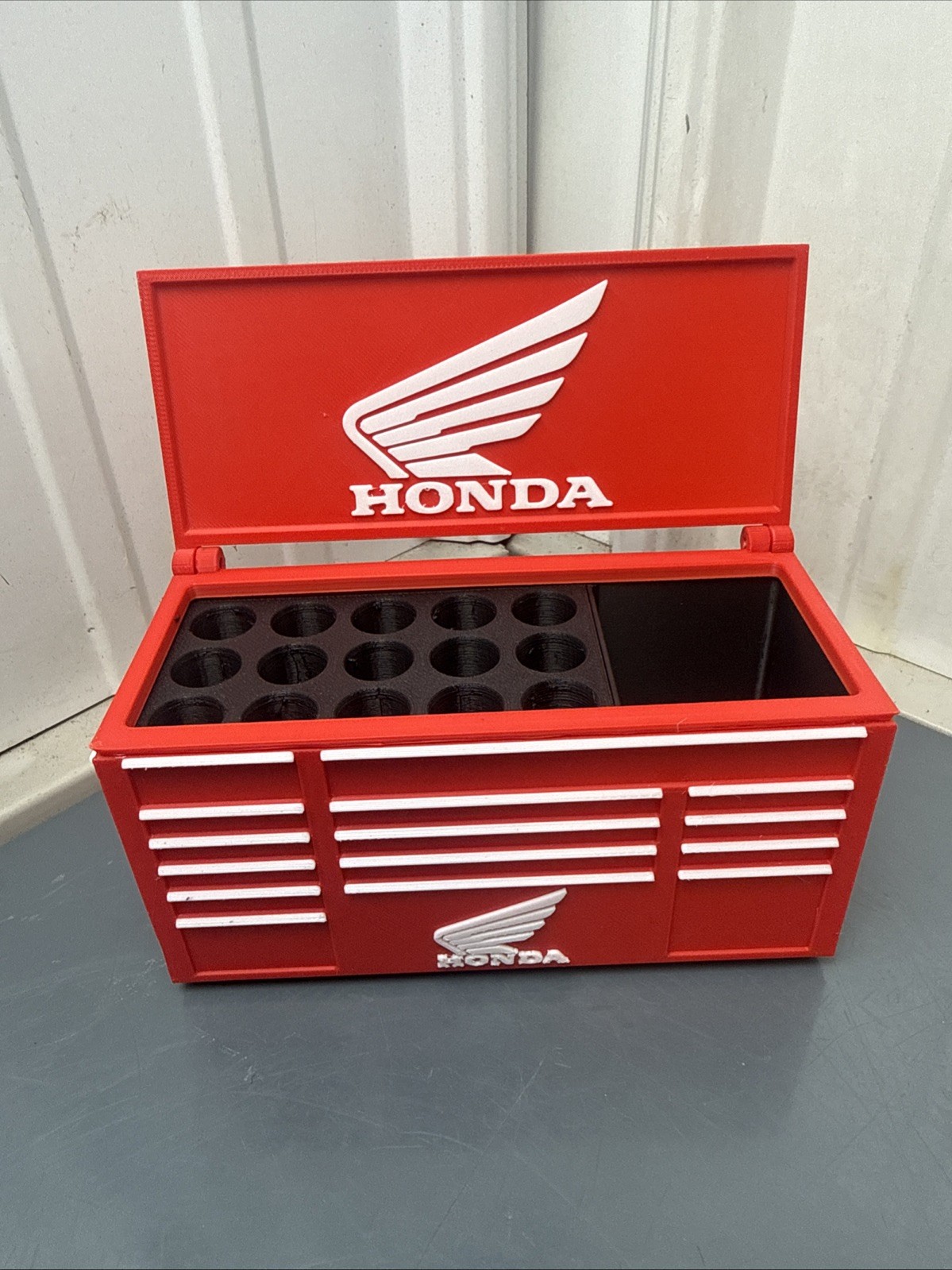 HONDA Motorsports Workbench Toolbox Pen Holder – Tool Box Organizer for Desk