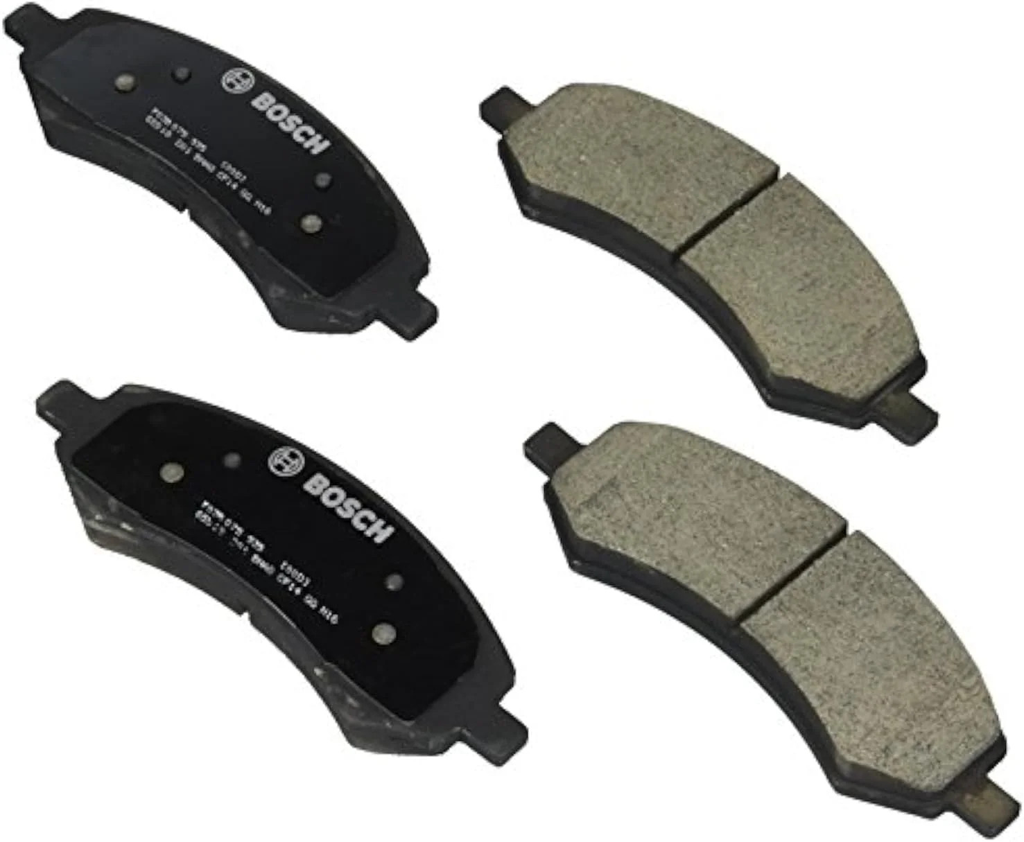 BOSCH BC1084 QuietCast Premium Ceramic Disc Brake Pad Set - Compatible with Sele