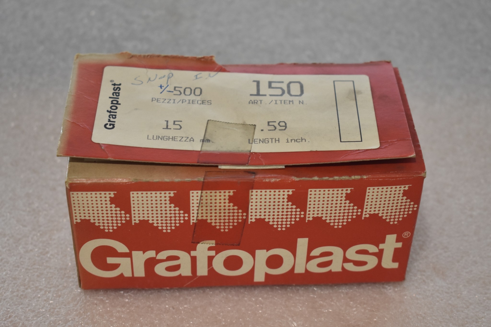 GRAFOPLAST 150 CABLE SLEEVE, 15 MM, 0.59 IN ( LOT OF +/- 500 pcs )