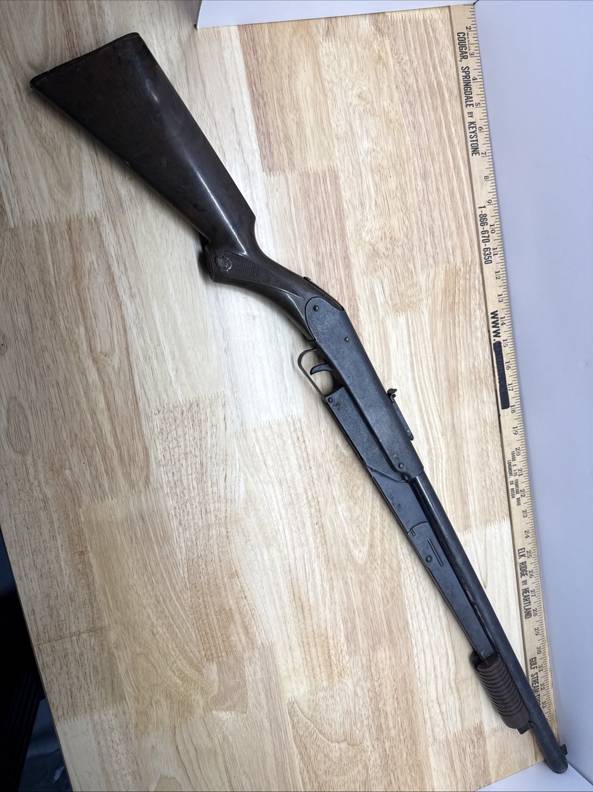 Plastic Stock Variation 1 Early 1952 No Register # Daisy No. 25 Air Rifle BB