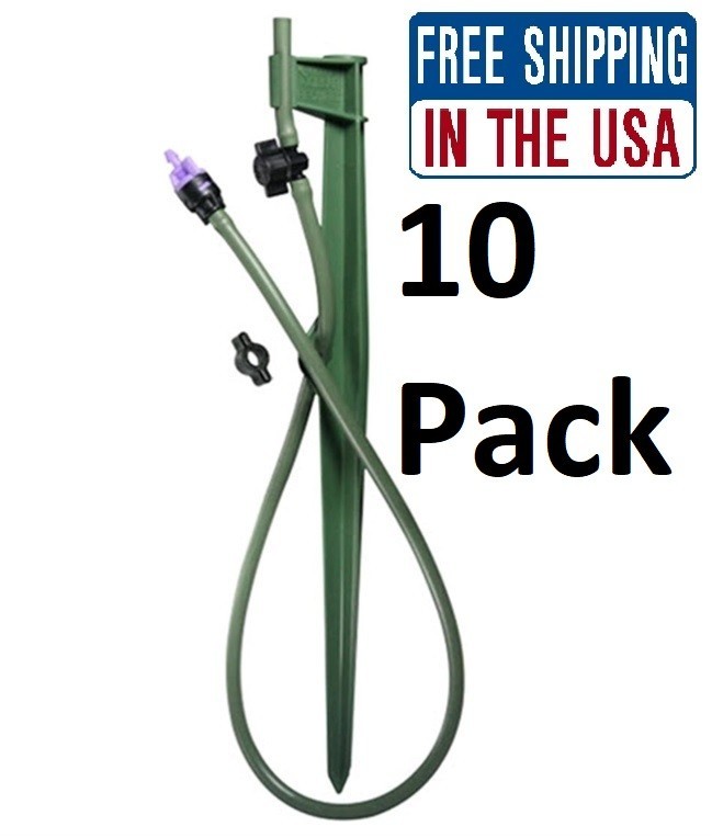 Mister Landscaper Drip Irrigation Micro Stake Assembly Green MLS-211 (10 Pack)