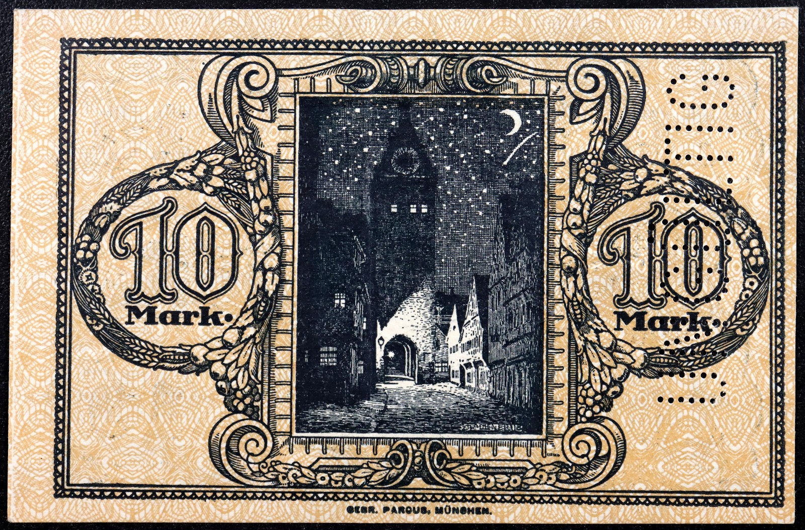 MEMMINGEN 1918 10 Mark Grossnotgeld WWI German Notgeld Banknote