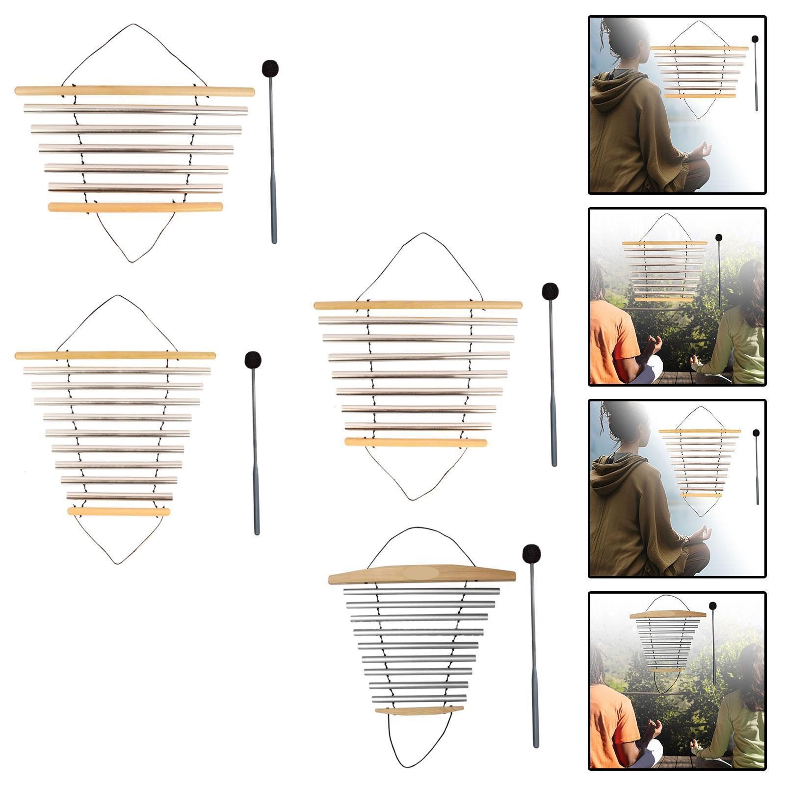 Meditation Flow Chime with Mallet Musical Instruments Tubular Flow Chime for