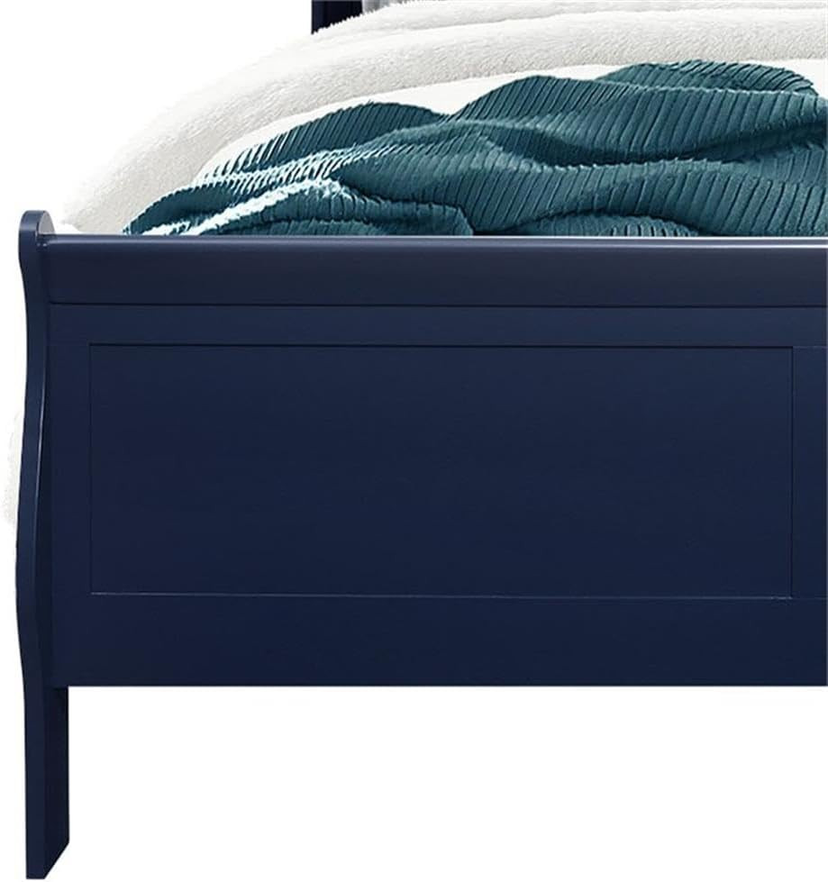 Charlie Blue King Bed