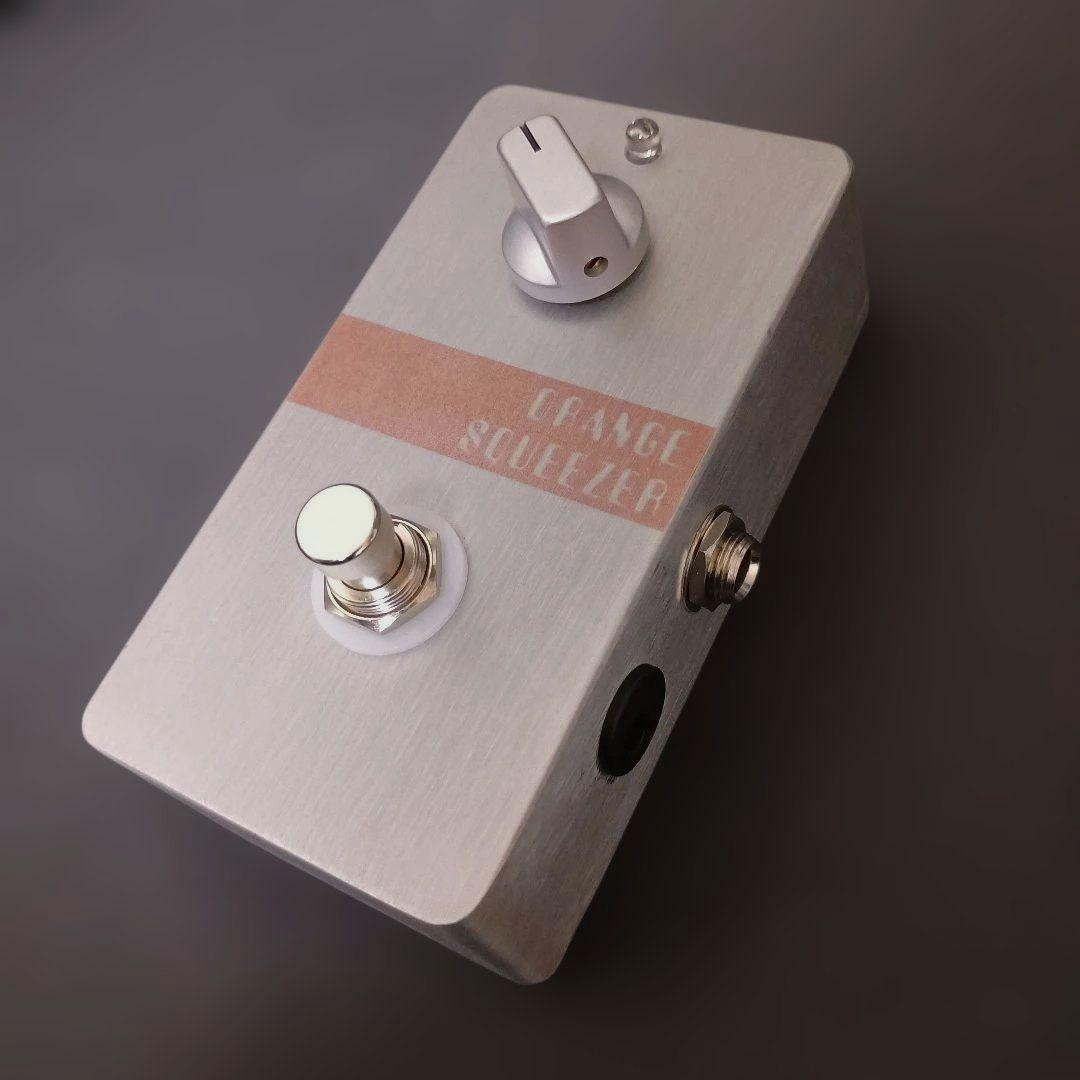 Orange Squeezer Type Compressor Pedal Handmade