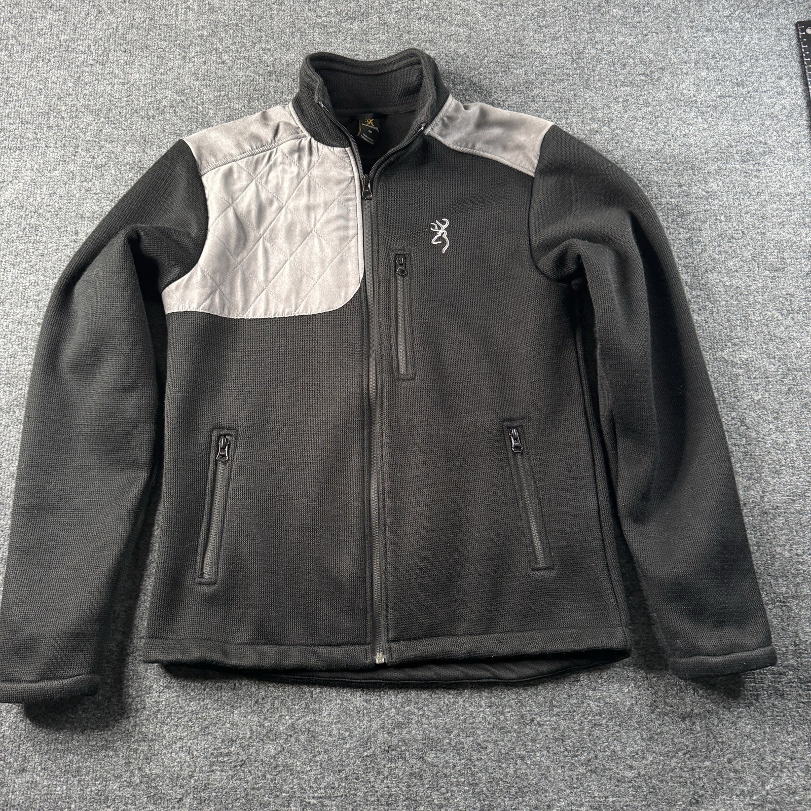 Browning Performance Field Jacket Small Gray Black Fill Zip