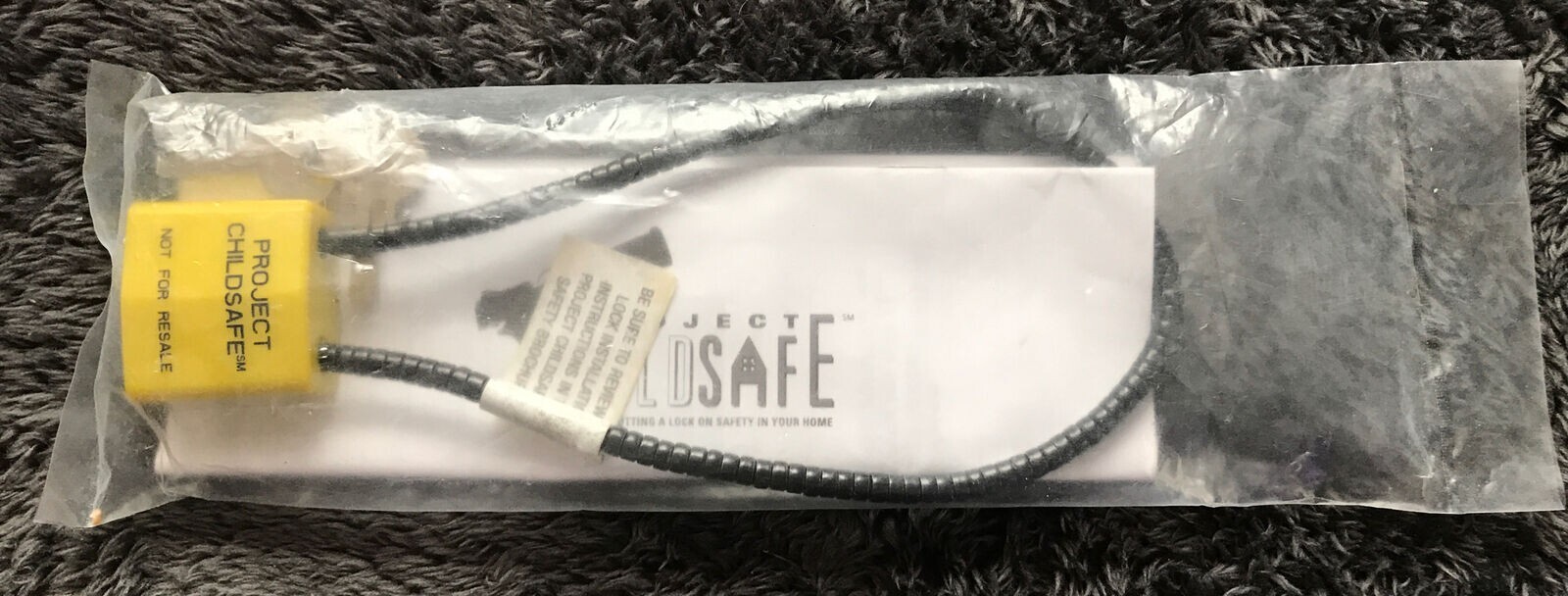 PROJECT CHILDSAFE Gun Lock CA Approved child safe cable padlock gun lock