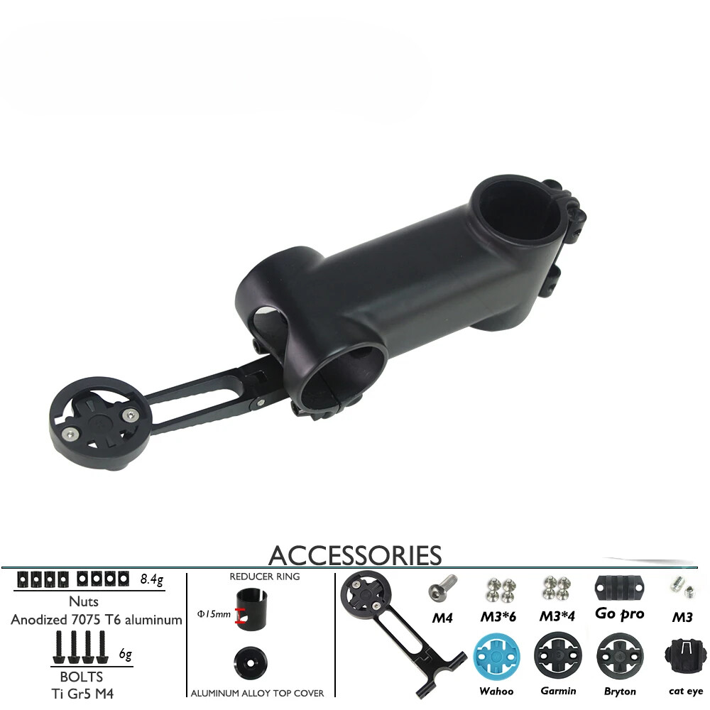Fork Clamp Diameter 28.6/31.8mm -6/17 Degree Carbon Fiber Bike Integrated Stems