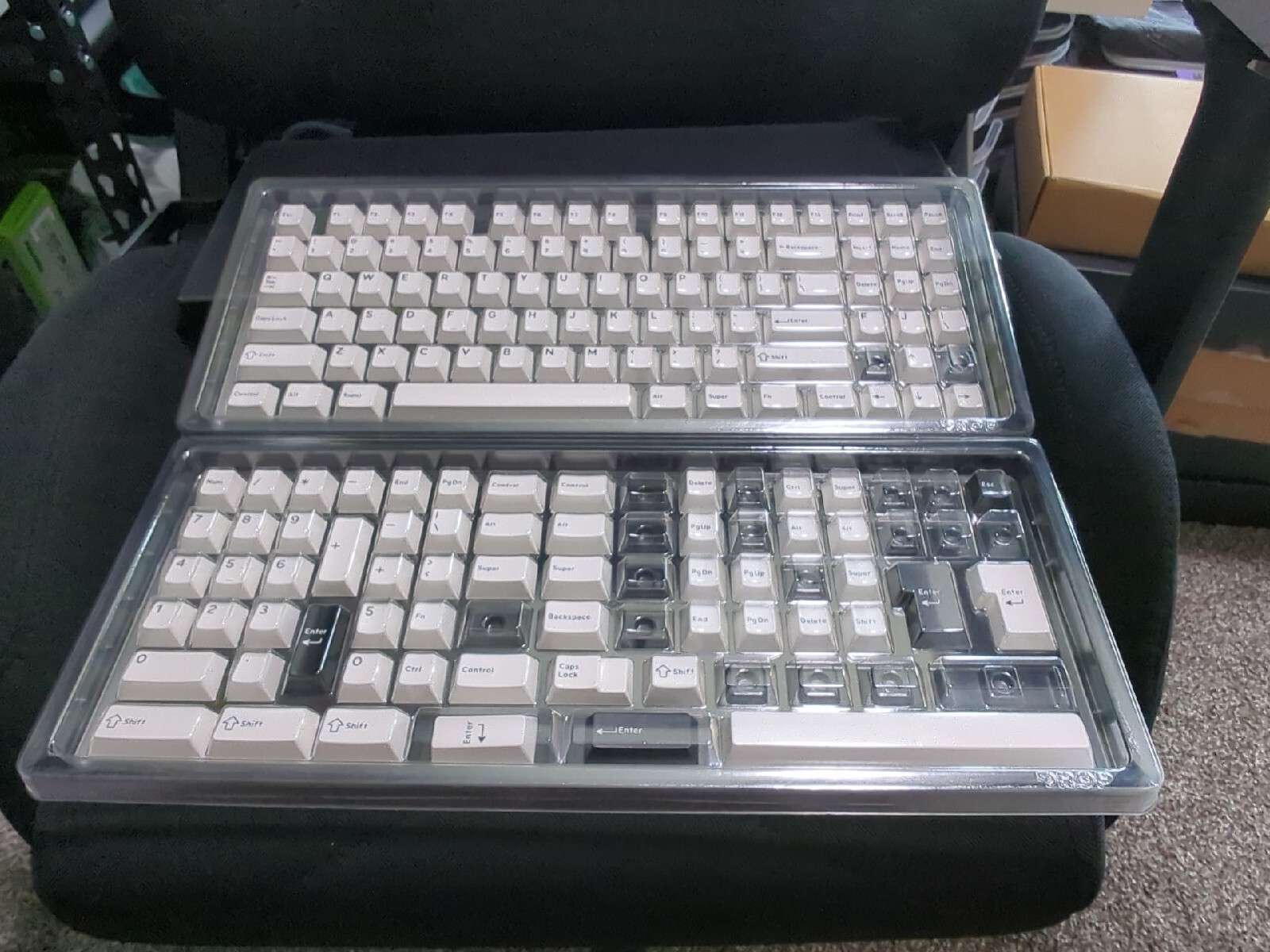 Drop DCX Black-on-White Key Cap Base Kit Set 150 KeyCaps Open Box Free Shipping