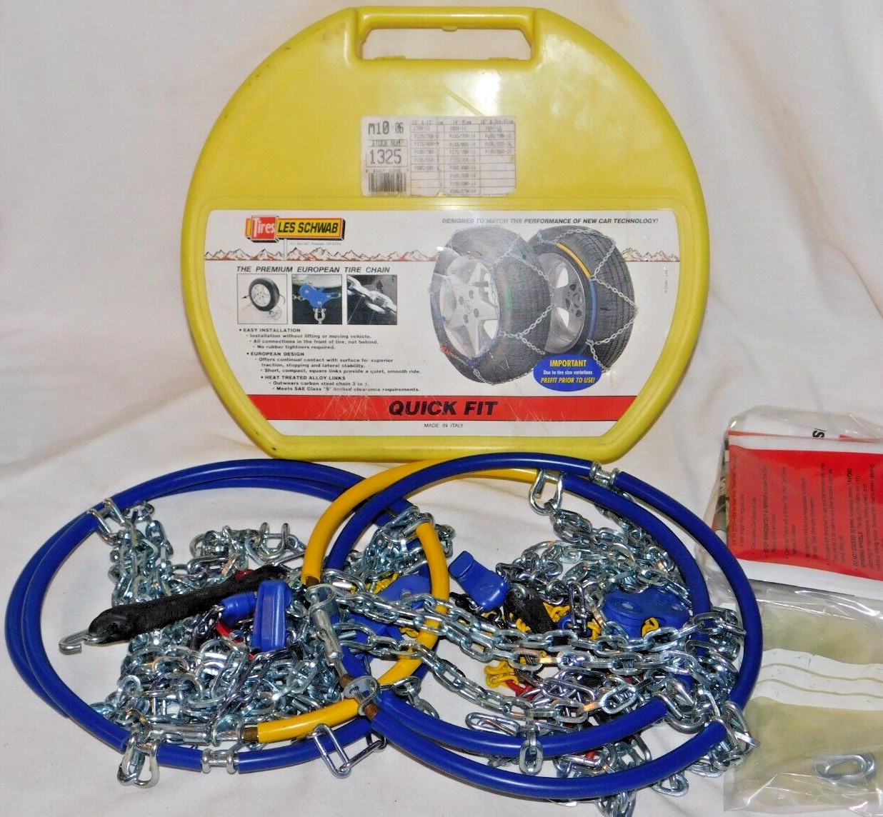 1325 Les Schwab Tire Snow Chains, 1 Pair - Never Used