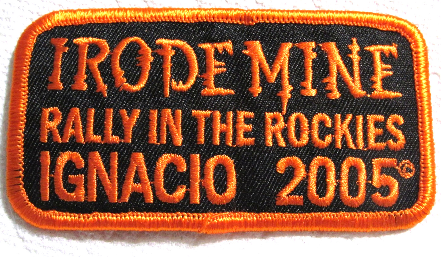 I Rode Mine Rally In The Rockies  Motorcycle Biker Patch - Harley Davidson - New