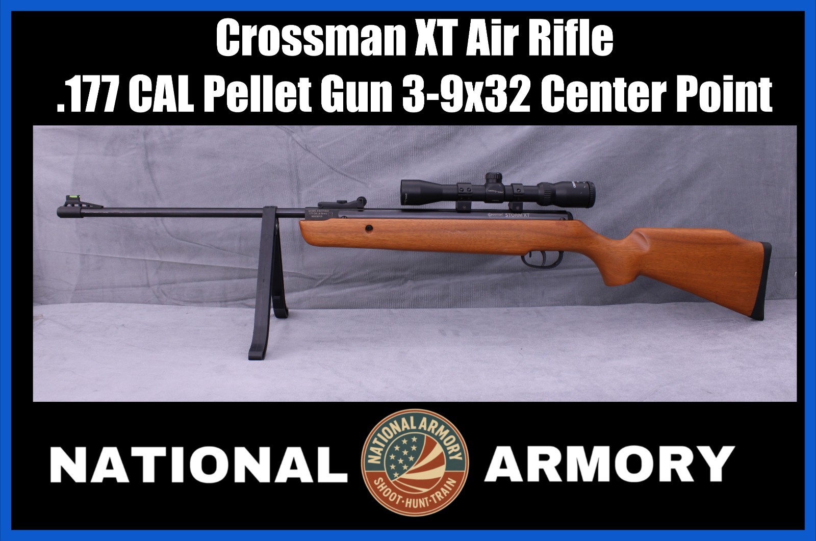 Crossman Storm XT Air Rifle .177 CAL Pellet Gun 3-9x32 Centerpoint Scope