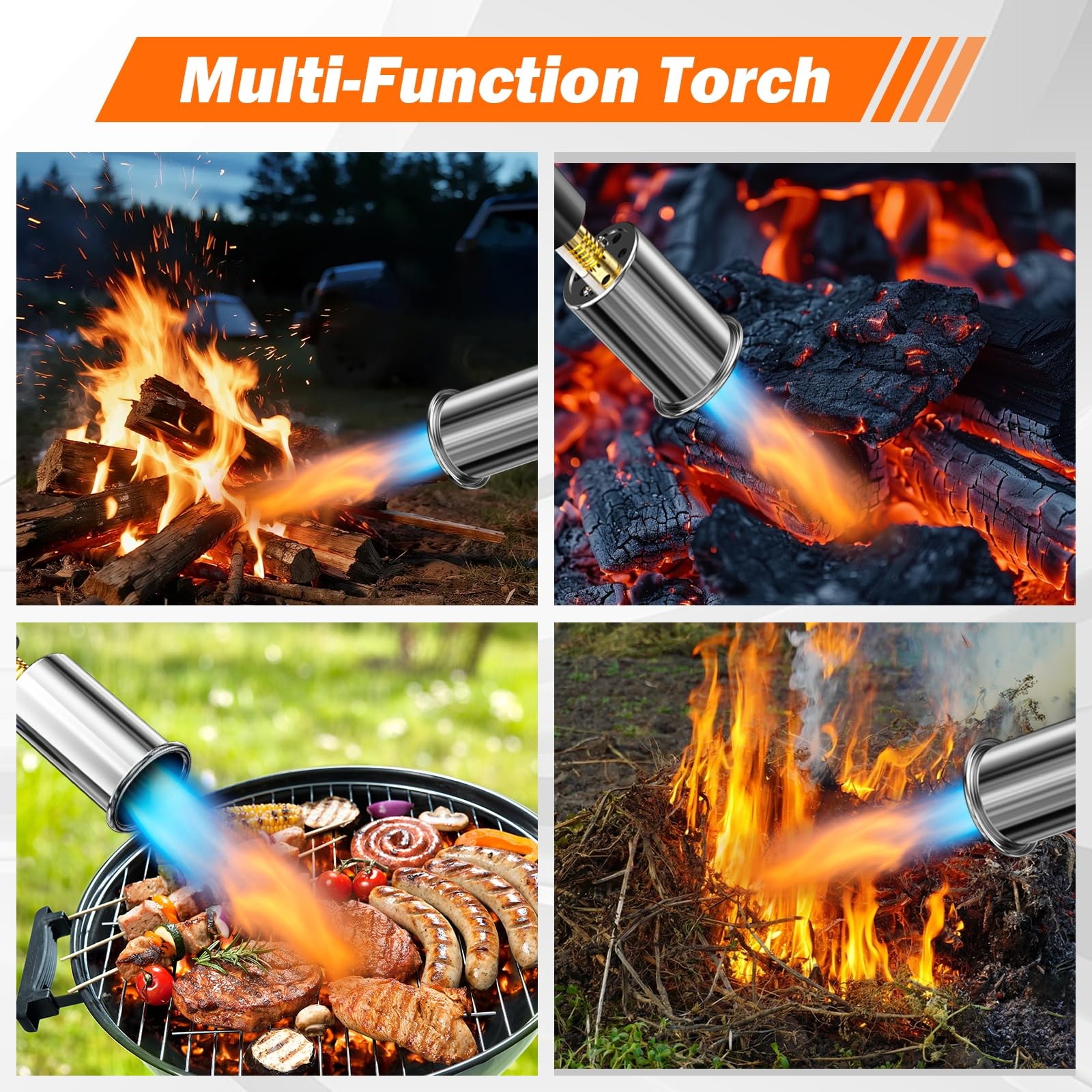 Propane Torch for Grill and Searing Adjustable Flame Control Kitchen Tool