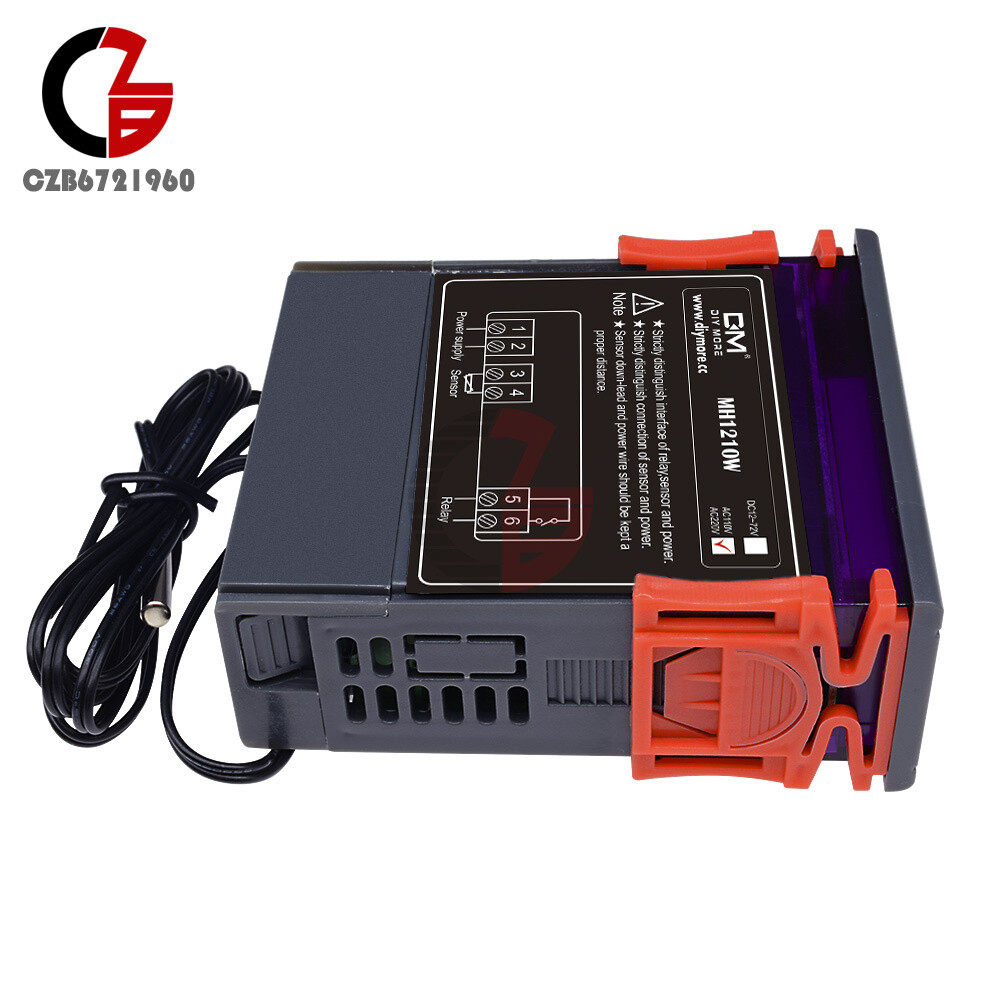 MH1210W 90~250V 10A Temperature Controller Sensor Thermostat -50~110℃ w/ Sensor