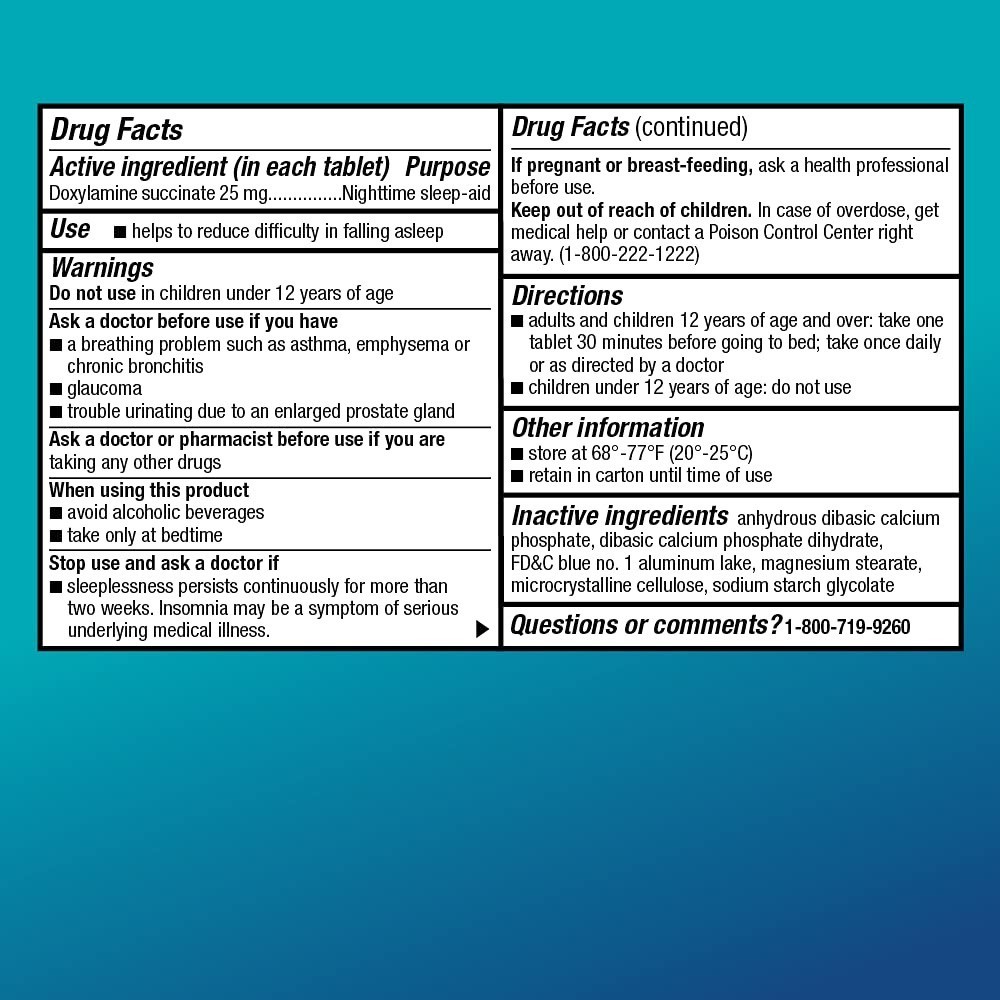 Nighttime Sleep Aid Tablets, Doxylamine Succinate 25 mg, 192 Count