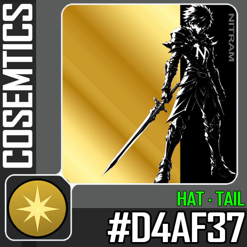 World Zero WZ - PREMIUM HEX - GOLD (#D4AF37) - HAT and TAIL
