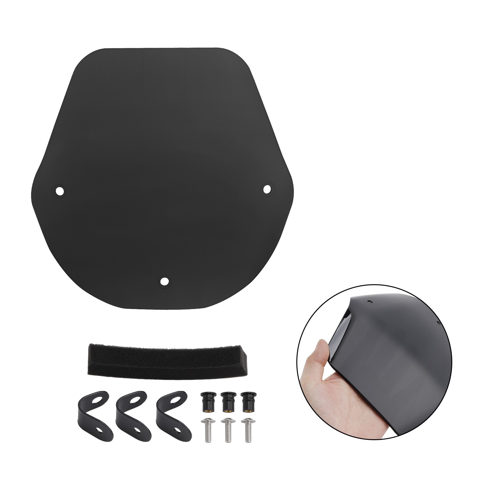 Windshield WindScreen + Bracket fit for Suzuki GSX-8S 2023-2024 BLK A '