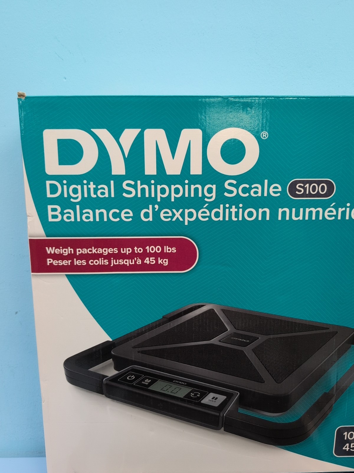 DYMO S100 Digital USB Shipping Scale 100 Pound Capacity Black 1776111