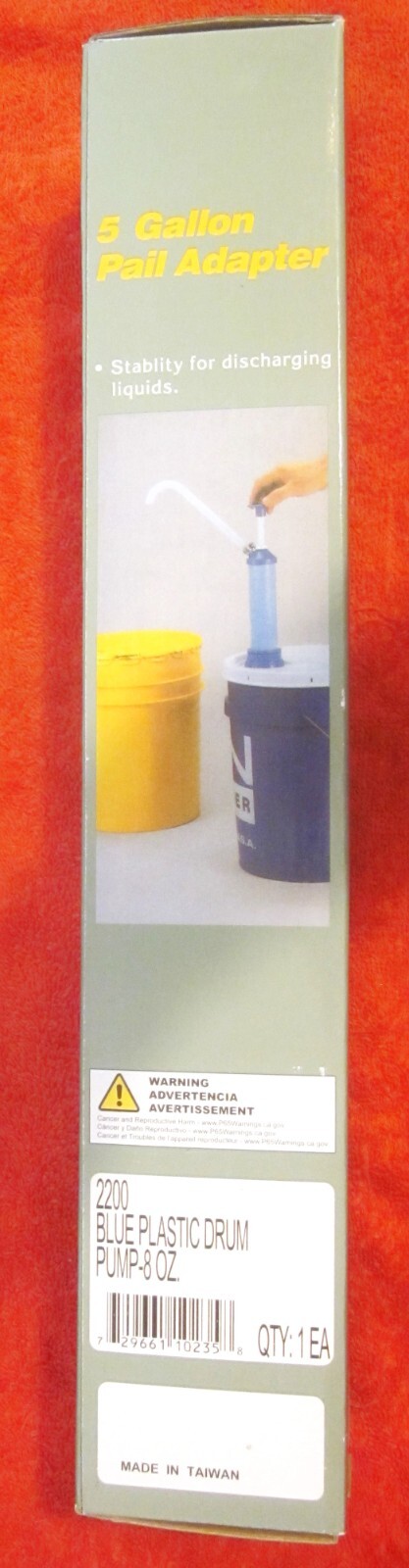 8 OZ Plastic Pump 2200 Blue - Fits 15,30 or 55with 3/4 or 2" female