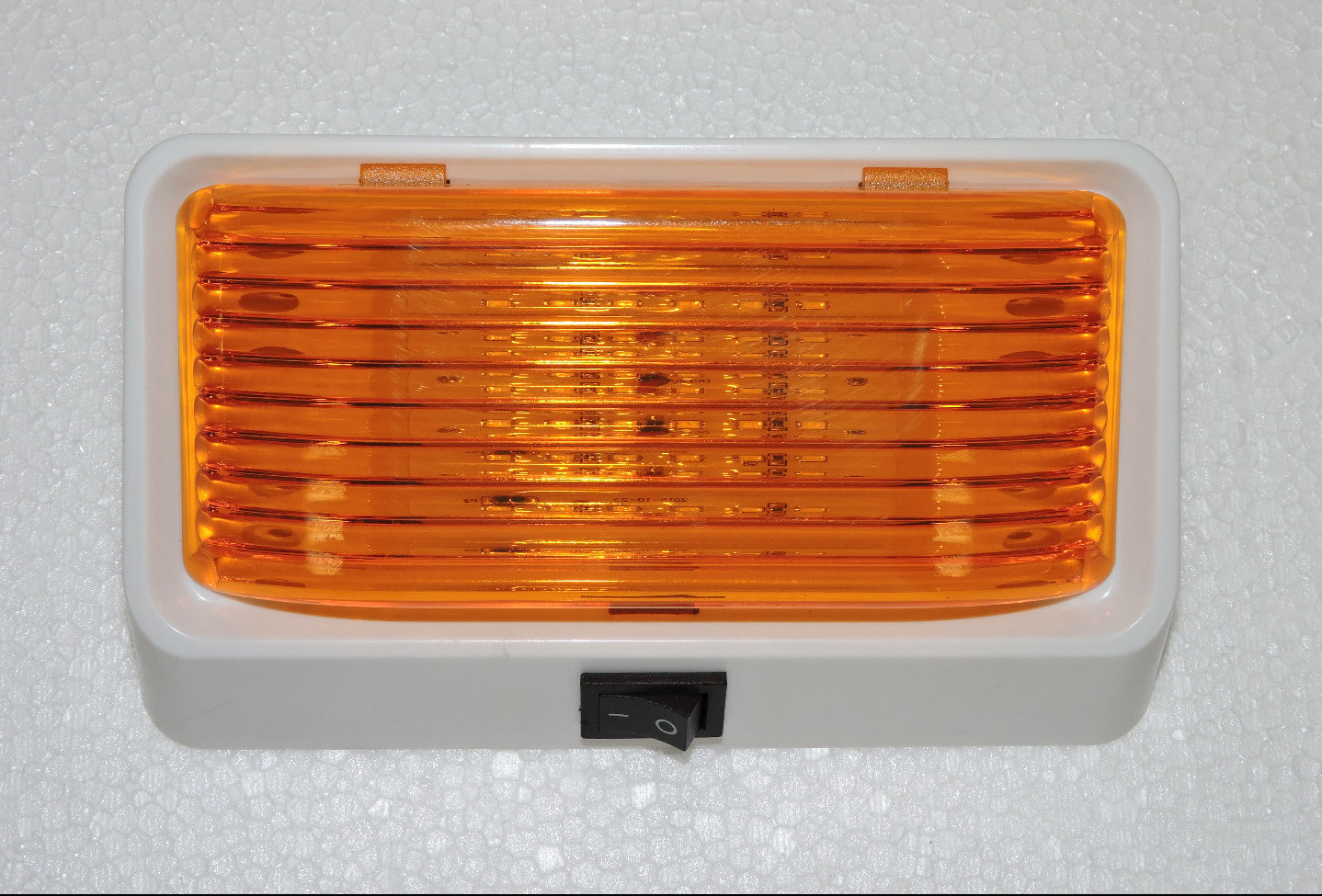 RV, Marine LED Porch Light Clear & Amber Lens w/ ON/OFF Switch 280 Lum