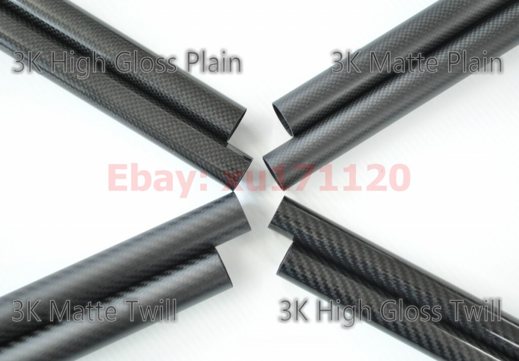 3K Carbon fiber pipe OD 6 8 10 12 14 16 18 20 22 23 24 26 25 27 30 32 40 L 500mm