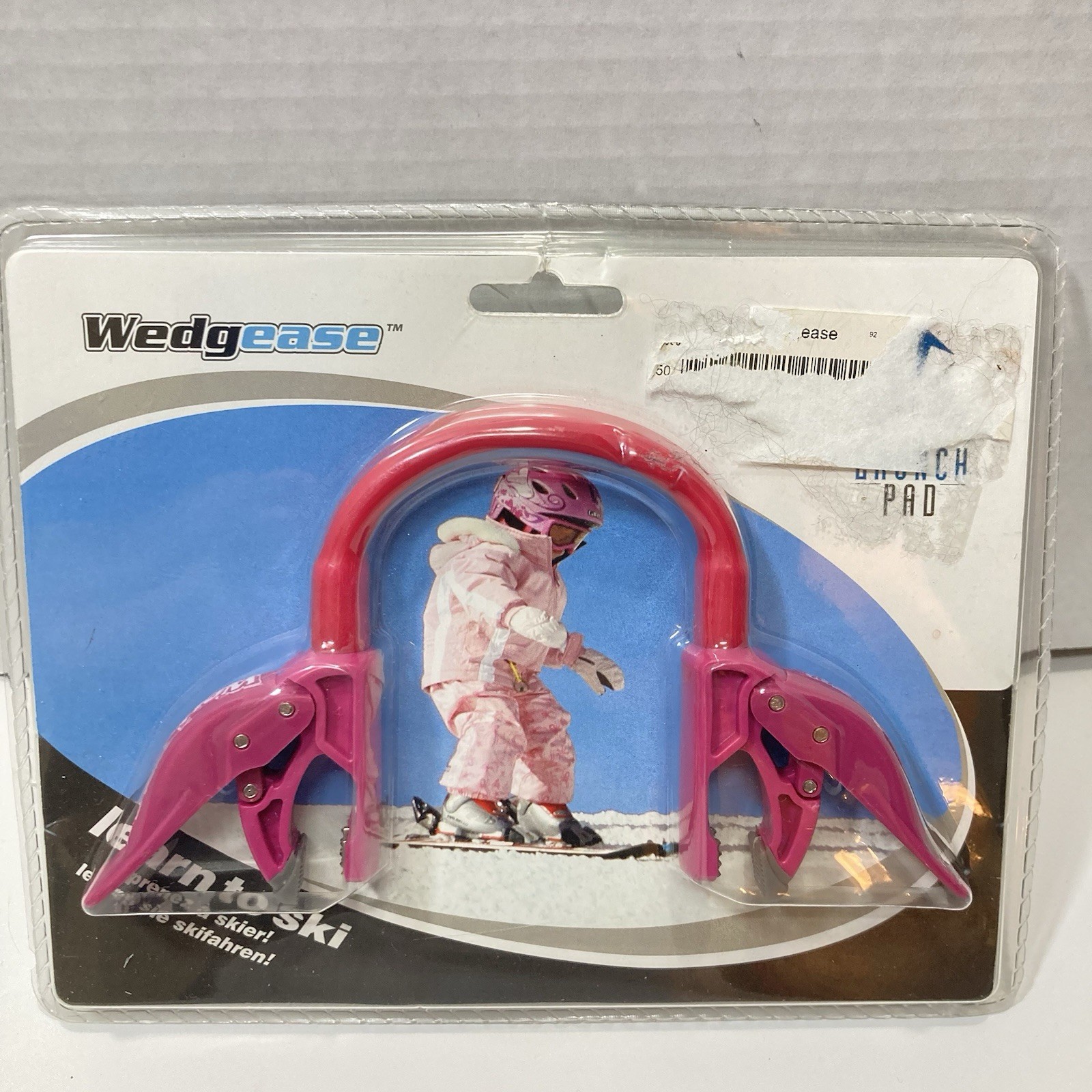 Launch Pad Wedgease Kids Ski Tip Connector  Learn to Ski PINK New