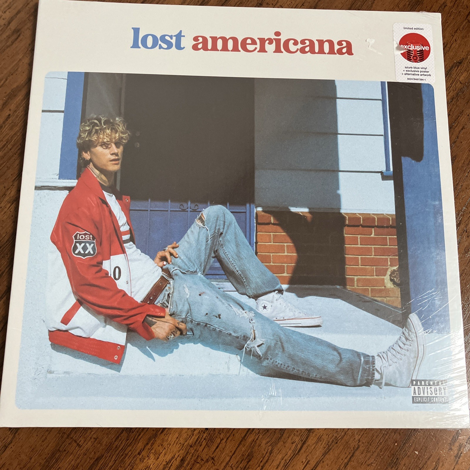 MGK Lost Americana Azure Blue Vinyl LP Alt Cover NEW Sealed Target Exclusive