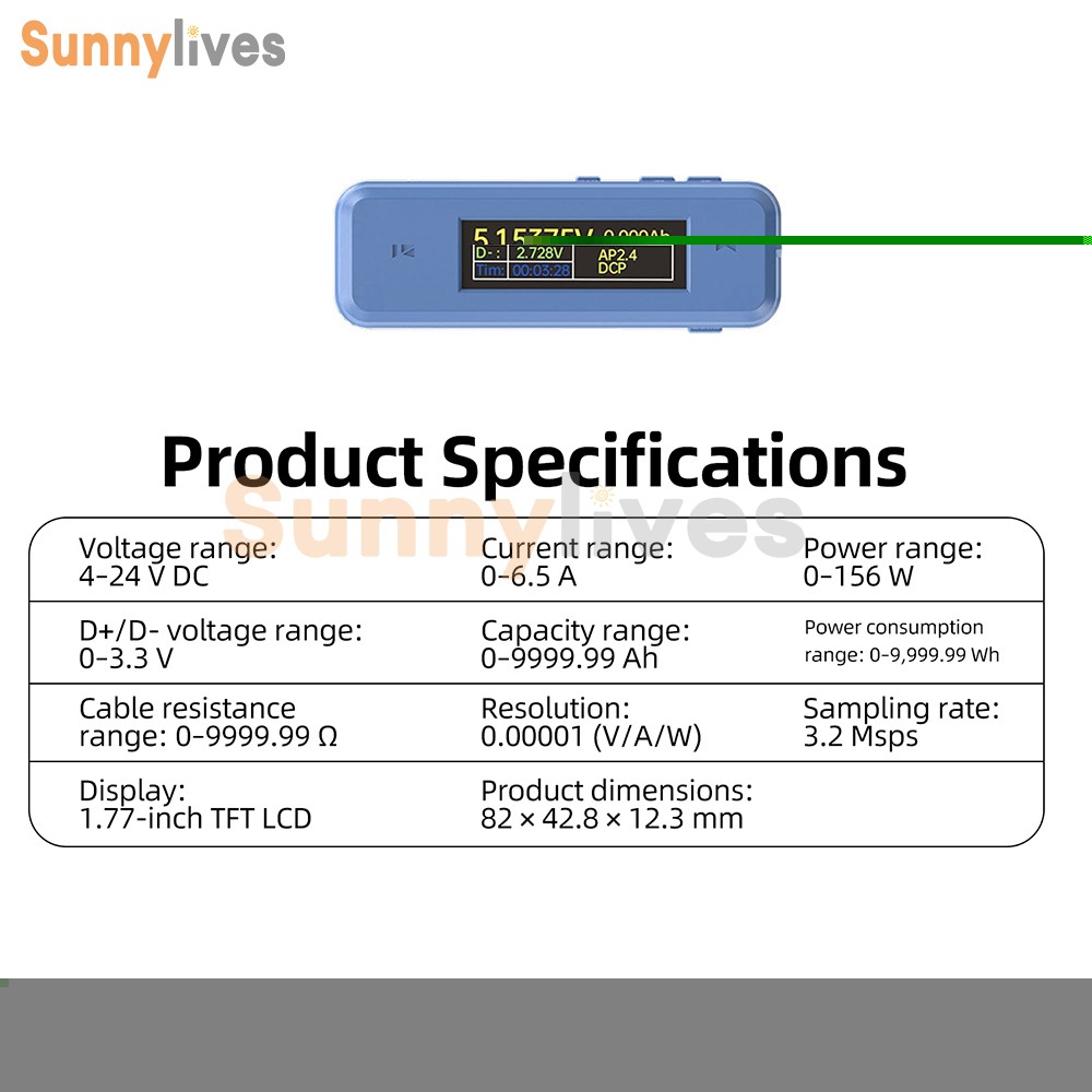 XA3 Pro LCD Digital Voltage Current USB Power Meter Protocol Auto Identification