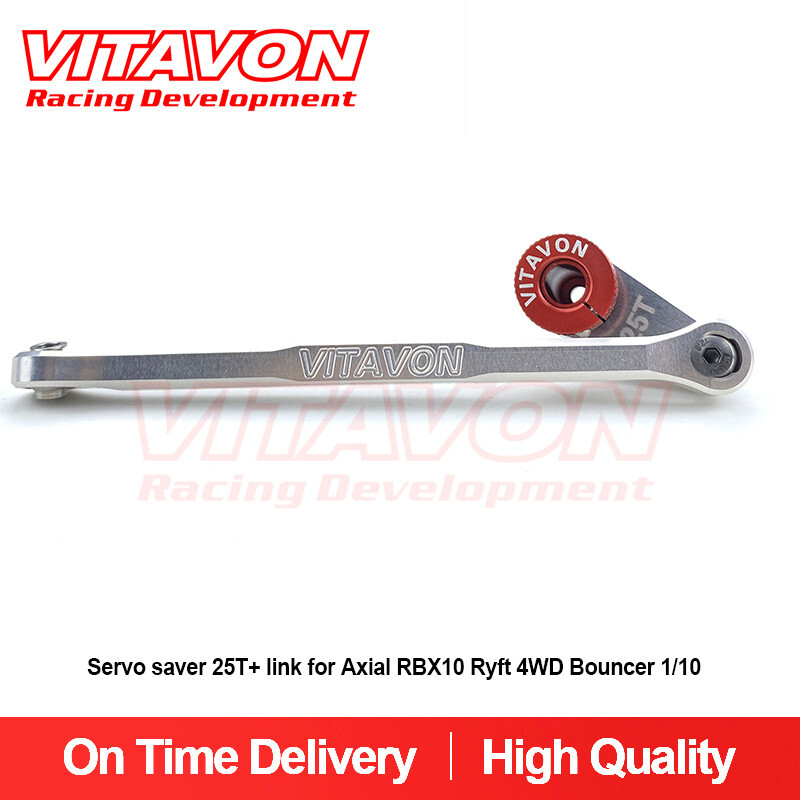 Vitavon CNC Alu#7075 Servo saver 25T+ link for RBX10 Ryft 4WD Bouncer 1/10