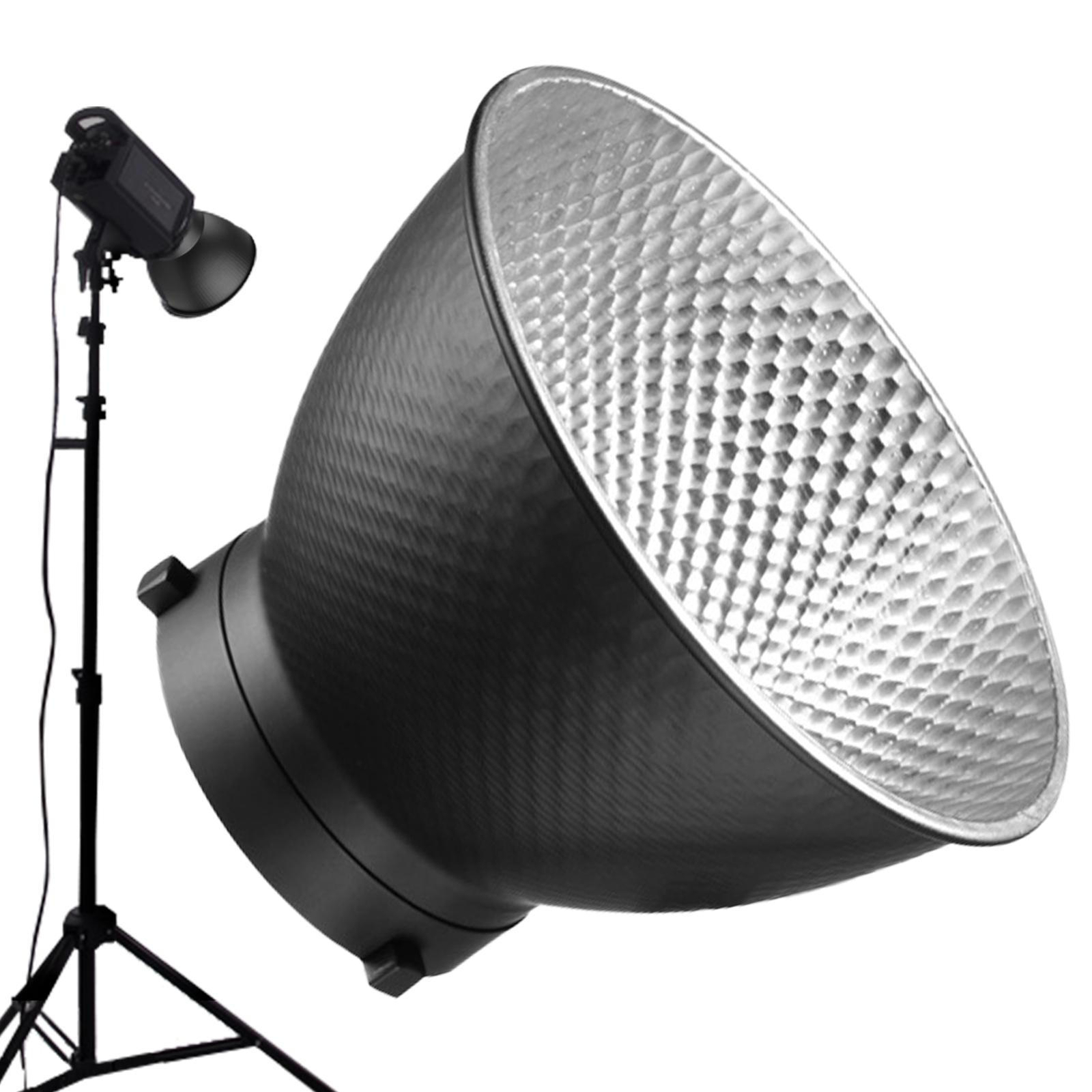18cm Metal Parabolic Softbox Quick Release           Grid Parabolic Softbox