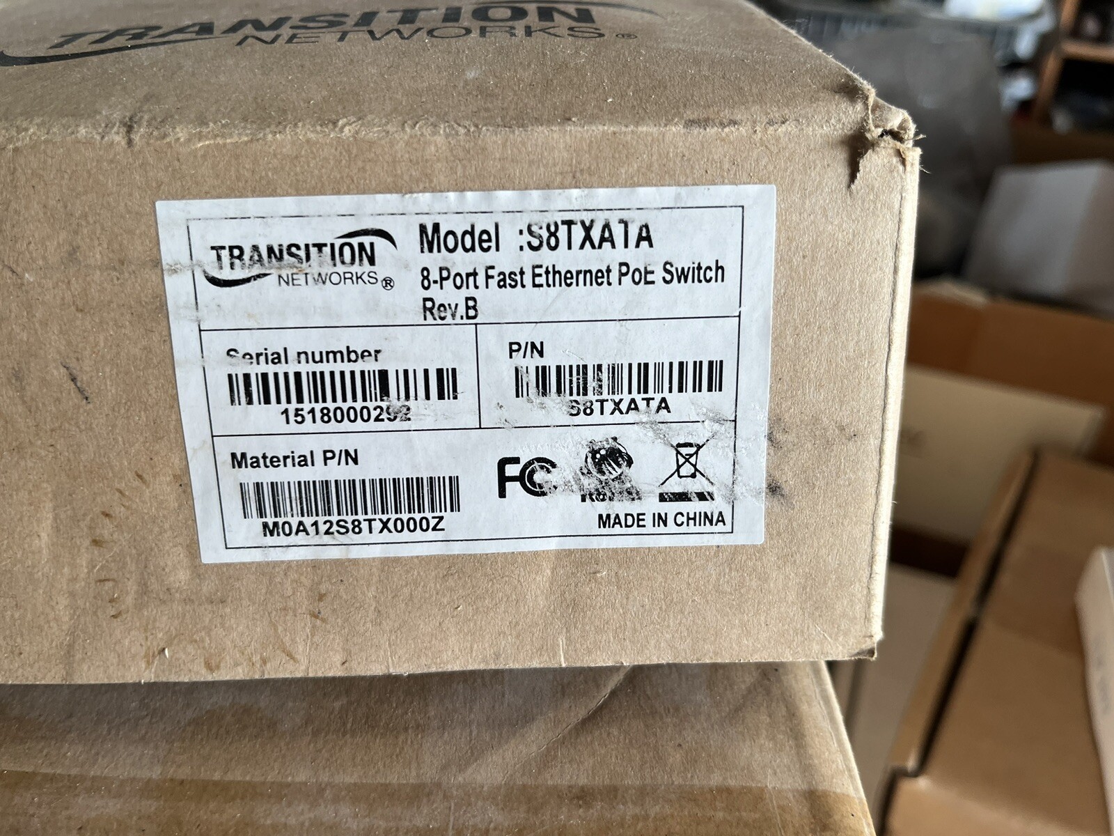 Transition Networks S8TXATA 8 Port Ethernet Switch
