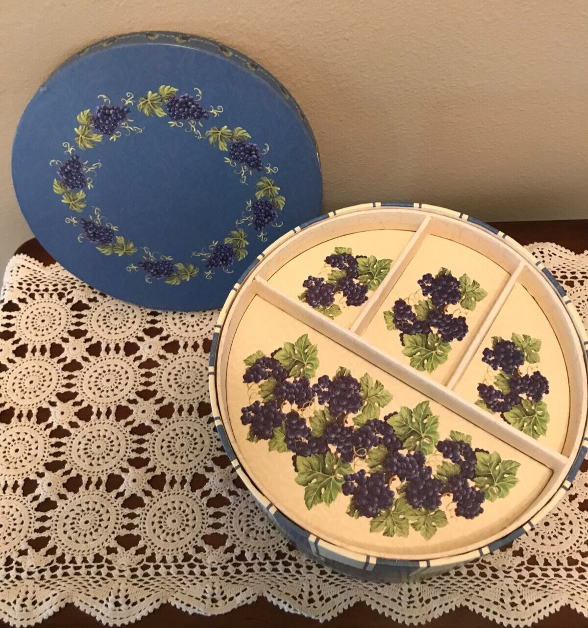 Revelations Vineyard Collection Boxes Set w/Inside Trays & Lids!!