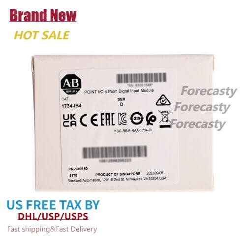 NEW Allen Bradley 1734-IB4 Point I/O 4 Point Digital Input Module US Free Tax