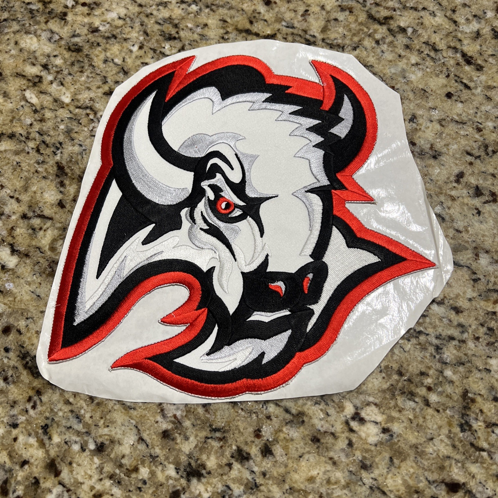 NHL BUFFALO SABRES IRON ON PATCH 8.5” X 8.5”