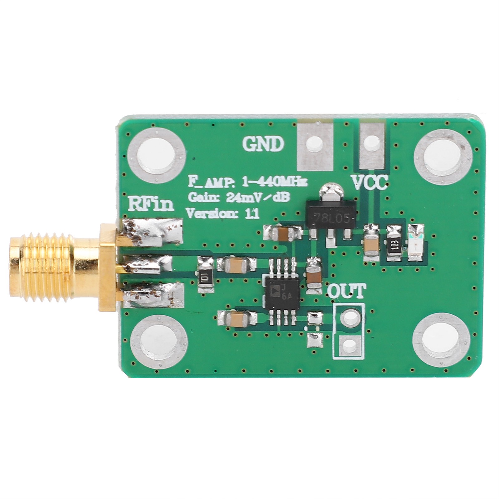 RF Power Meter Module Logarithmic Detector Board AD8310 1‑‑440 MHz