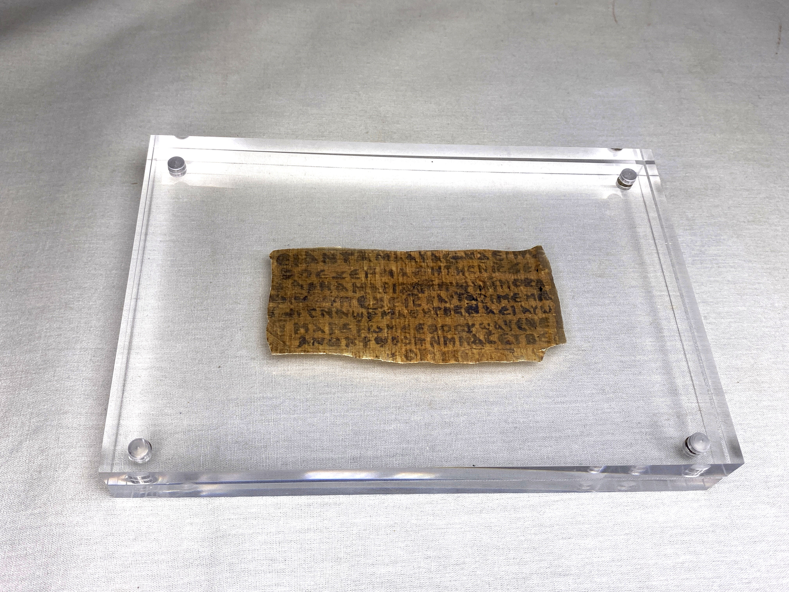 The Gospel of Jesus' Wife, Papyrus Fragment, Ancient Biblical Replica, Plaque