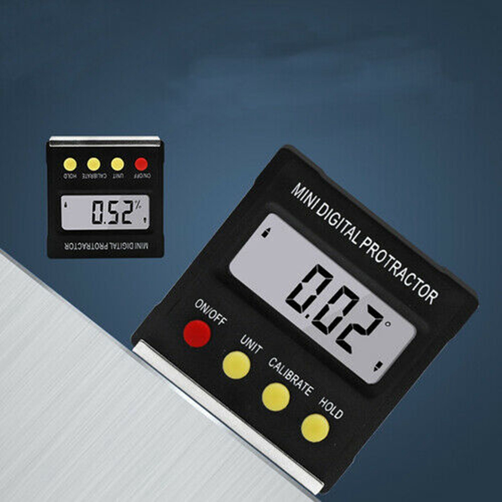 Digital LCD Protractor Gauge Level Box Angle Finder Inclinometer Magnet Meter U