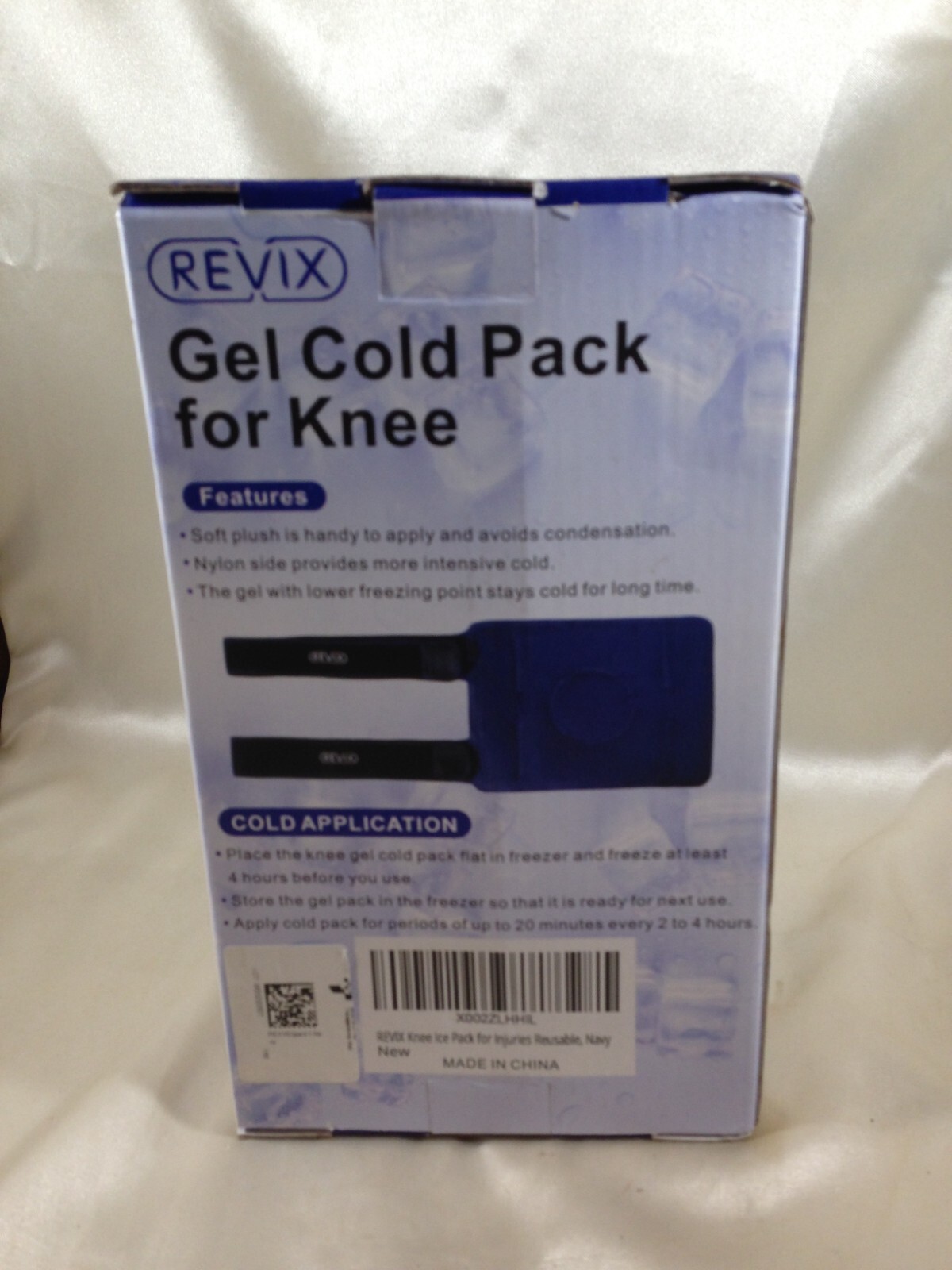 REVIX Reusable Gel Cold Pack for Knee REX162 Navy Blue