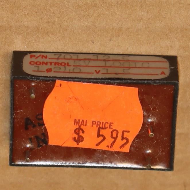 One Hamlin 701-12-5 Solid State Relay 5V Logic 1PH 240V 1.5A