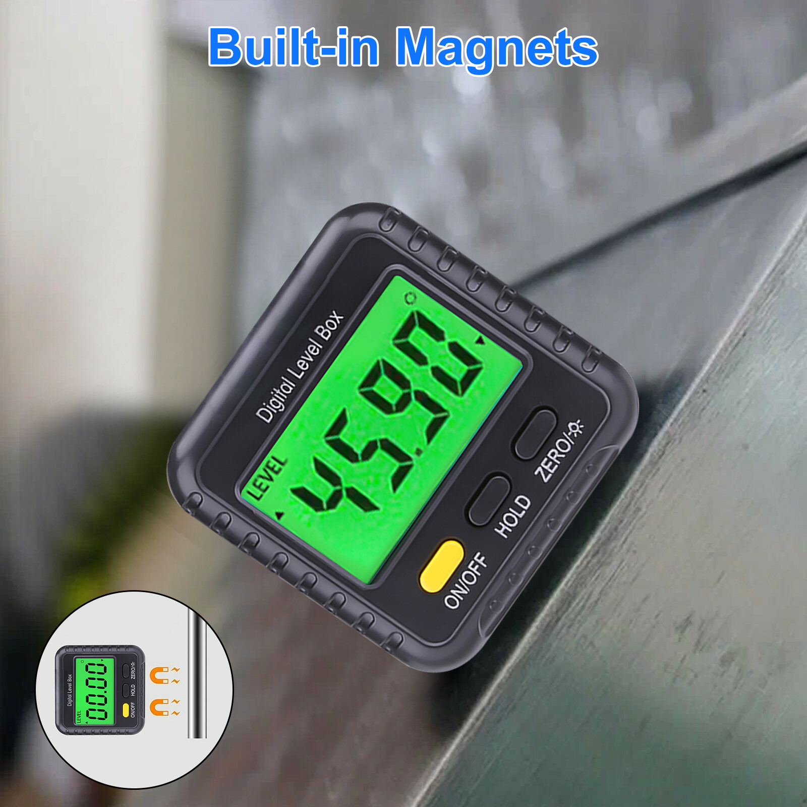 Magnetic Digital Level Box Gauge Angle Meter Finder Protractor Inclinometer