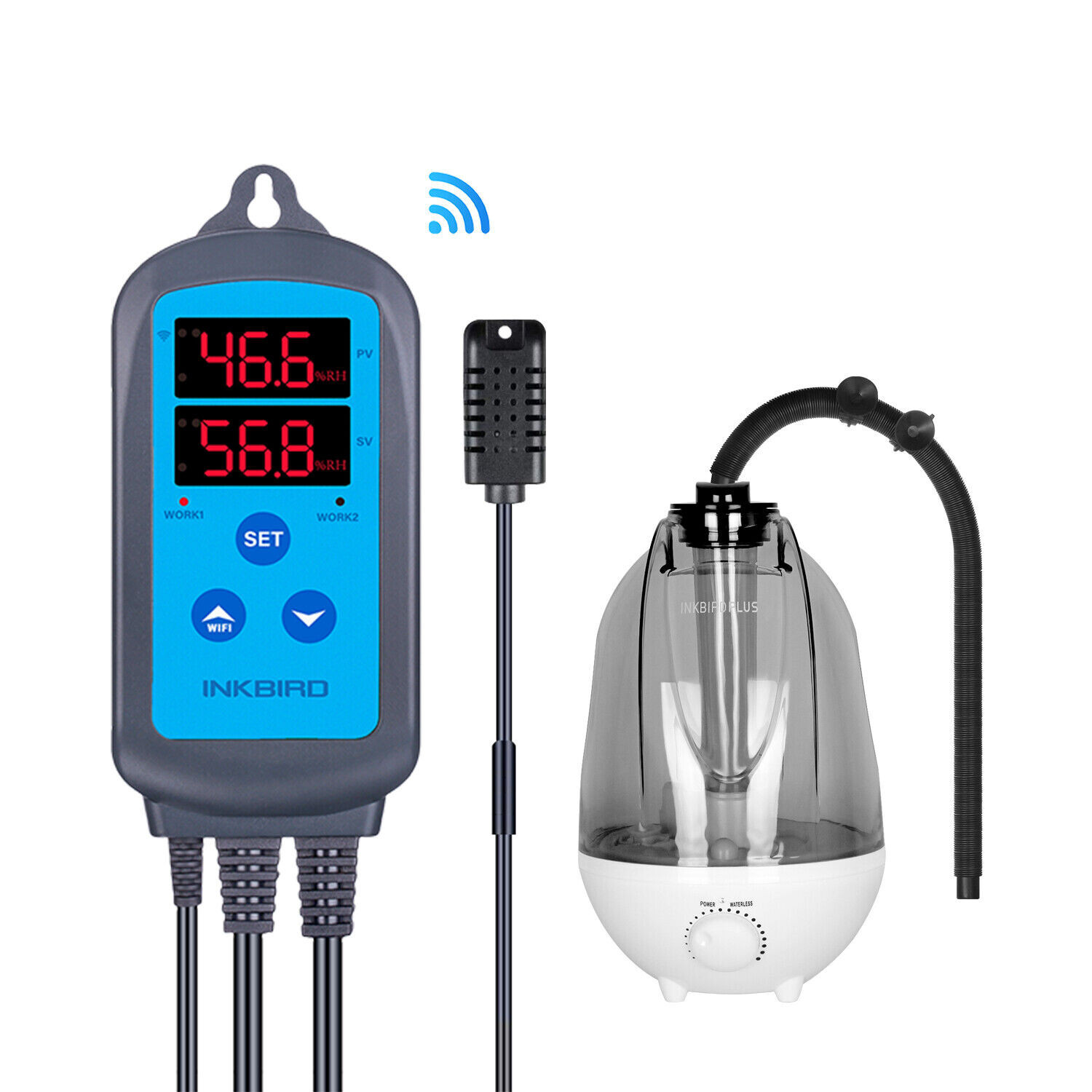 Digital WiFi Hygrostat Humidity Control + Reptile Foggers Humidifier Fog Mister