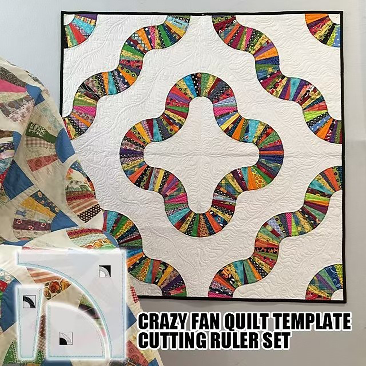 Lightweight Economical Compact Fan-Shaped Quilting Sewing Ruler Measurement Tool