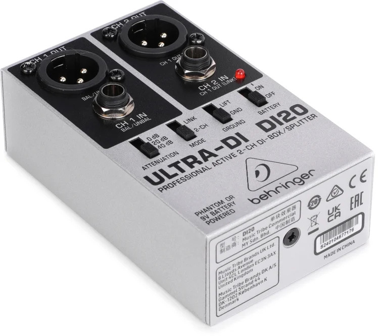 Behringer Ultra-DI DI20 2-channel Active Direct Box / Splitter
